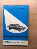 vraagbaak Simca 1307 - 1308 - 1309 1975 - 1979  165 pagina's, Auto diversen, Handleidingen en Instructieboekjes, Ophalen of Verzenden