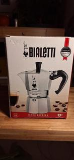 Bialetti moka express espresso maker 6 kops, Afneembaar waterreservoir, Espresso apparaat, Nieuw, Gemalen koffie