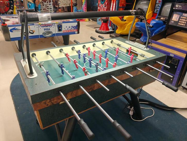 kickertafel Jupiter Eurosoccer electronic, Verzamelen, Automaten | Overige, Gebruikt, Ophalen