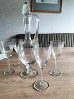 vintage wijnglazen met karaf, Antiek en Kunst, Antiek | Glas en Kristal, Ophalen