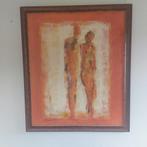 Mooie grote 130×115 wandecoratie met luxe lijst €75.00, Ophalen