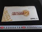 sticker OPEL  Frontera 4x4 Event, Ophalen, Zo goed als nieuw