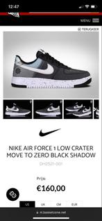 Nike Air Force 1 low crater move to zero black shadow, Ophalen of Verzenden, Nike Air Force