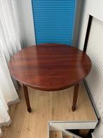 Uitschuiftafel met 4 eetkamer stoelen, Ophalen, Gebruikt, Klassiek, 4 tot 6 stoelen