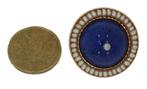 Unieke 14k gouden dames oorbellen parel Lapis Lazuli vintage, Sieraden, Tassen en Uiterlijk, Oorbellen, Ophalen of Verzenden
