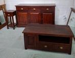 Set: dressoir, lage kast en 2 tafeltjes, ook los te koop, Ophalen