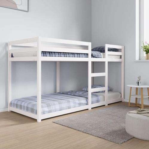 Stapelbed massief hout vidaxl, Kinderen en Baby's, Kinderkamer | Stapelbedden en Hoogslapers, Nieuw, Stapelbed, Ophalen of Verzenden