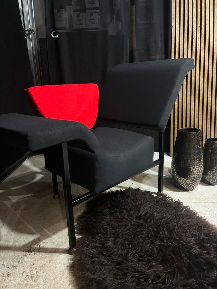 ACTIE! Gispen Design stoel - Groeten uit Holland -, Huis en Inrichting, Fauteuils, Zo goed als nieuw, Stof, 100 tot 125 cm, 75 tot 100 cm