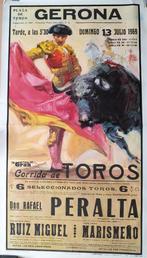 Poster Plaza des Toros Gerona, 13 juli 1969, Gebruikt, Ophalen of Verzenden, Rechthoekig Staand, Overige onderwerpen