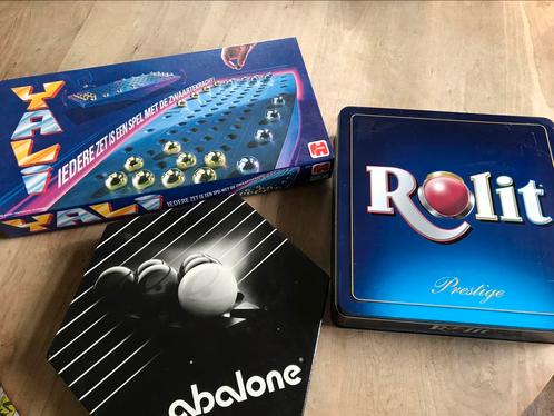 Mooie set spellen Yali, Abalone en Rolit prestige, Hobby en Vrije tijd, Gezelschapsspellen | Bordspellen, Zo goed als nieuw, Ophalen of Verzenden
