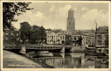 Zwolle, 2 krt. Nieuwe Havenbrug (ca 1940/ca 1960)