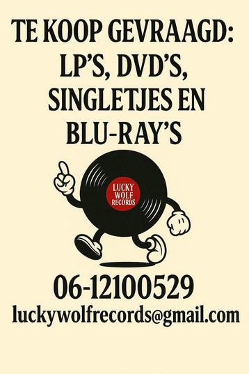 Uw lp collectie verkopen? Wij kopen in , lp’s dvd’s cd’s  beschikbaar voor biedingen