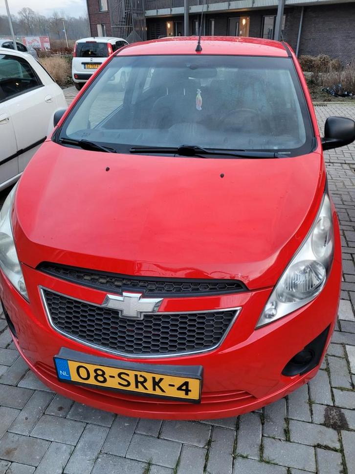 Chevrolet Spark 1.0 Bifuel 2011 Rood, Auto's, Chevrolet, Particulier, Spark, ABS, Airbags, Airconditioning, Elektrische ramen