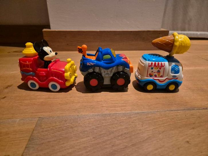 VTech Toet Toet Auto's - Gijs, Milan & Mickey, Kinderen en Baby's, Speelgoed | Speelgoedvoertuigen, Gebruikt, Ophalen of Verzenden