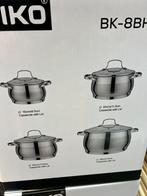 Biko 8-delige pannenset - Nieuw in doos, Inductieplaat, Nieuw, Pannenset, Ophalen of Verzenden