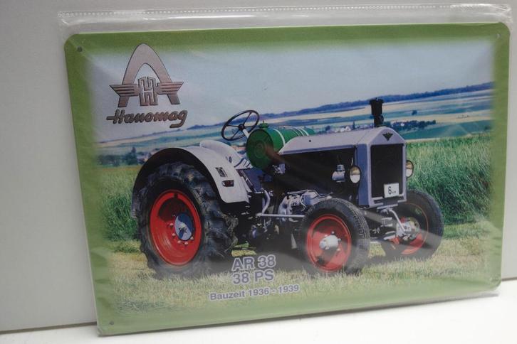 HANOMAG AR 38 TRAKTOR LOGO BORD voor WERKPLAATS, Verzamelen, Overige Verzamelen, Nieuw, Ophalen of Verzenden
