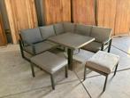 Loungehoek Nayan mini aluminium antraciet incl. 2 footrests, Ophalen, Bank, Loungeset, 7 zitplaatsen
