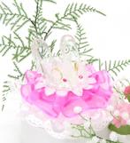 Prachtige glazen schoentjes als taart topper., Ophalen of Verzenden, Nieuw, Versiering, Geboorte of Huwelijk