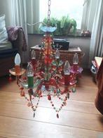 Mooie Bonte Gekleurde Kroonluchter inclusief lampjes, Ophalen, Zo goed als nieuw, Metaal
