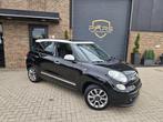 Fiat 500 L 0.9 TwinAir Lounge, Gebruikt, Leder en Stof, Zwart, Origineel Nederlands