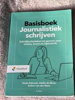 Basisboek Journalistiek Schrijven, Ophalen of Verzenden, Alpha, Zo goed als nieuw, HBO