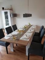 Uitschuifbare eettafel 180 - 260, Ophalen, Gebruikt, 50 tot 100 cm, Vijf personen of meer