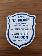 2919 Cafe 'La Meuse' Sticker Eijsden, Ophalen of Verzenden, Gebruikt