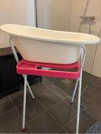 Babybadje met standaard (roze), Zo goed als nieuw, Badje, Standaard, Ophalen