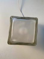 Ice Cube glazen lamp van Ikea, Huis en Inrichting, Lampen | Tafellampen, Gebruikt, Jaren 90, Ikea, Onbekend