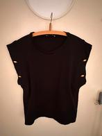 Leuke zwarte Zara top, maat L, Kleding | Dames, Tops, Maat 38/40 (M), Ophalen of Verzenden, Zonder mouw, Gedragen