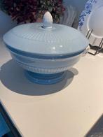 Antieke Terrine met Deksel - Blauw  wedgwood, Antiek en Kunst, Ophalen of Verzenden