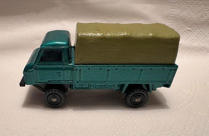 Husky Landrover Forward Control - Metallic Groen 1:64, Hobby en Vrije tijd, Modelauto's | 1:43, Zo goed als nieuw, Auto, Overige merken