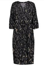 midi jurk Geisha poema, Maat 38/40 (M), Geisha, Zwart, Ophalen of Verzenden