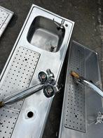 RVS Barblad met Spoelbak en Tap, Ophalen, Gebruikt, RVS Meubilair