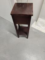 TEAKHOUTEN TAFEL ( KOLONIAAL), Minder dan 50 cm, Gebruikt, Minder dan 50 cm, Vierkant