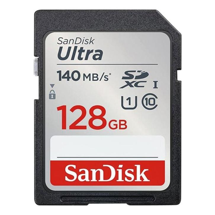 Sandisk ultra 128gb 140mb/s (SD Kaart) *Nieuw*, Audio, Tv en Foto, Fotografie | Geheugenkaarten, Nieuw, SD, 128 GB, Fotocamera
