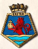 Embleem Engelse marine British Royal Navy - Exeter, Verzamelen, Ophalen, Marine, Engeland, Embleem of Badge