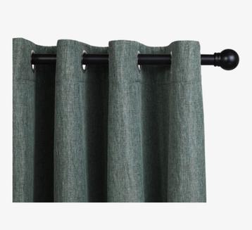 Verduisterende gordijnen groen met ring 300 x 260 cm beschikbaar voor biedingen