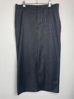 Jane Lushka zwarte midi rok split zwart met krijtstreep M, Zwart, Ophalen of Verzenden, Zo goed als nieuw, Jane Lushka
