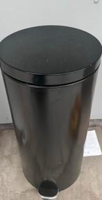 Pedaalemmer 30l zwarte kleur, Ophalen of Verzenden, Zo goed als nieuw, Minder dan 50 cm