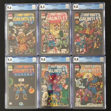 Infinity Gauntlet Vol.1 #1 t/m 6 CGC Set (1991)