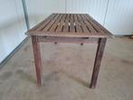Houten tuintafel donkerbruin, Ophalen, Zo goed als nieuw, Rechthoekig, Hout