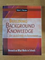 Marzano: Building Background Knowledge, Boeken, Ophalen of Verzenden, Alpha, Zo goed als nieuw, WO