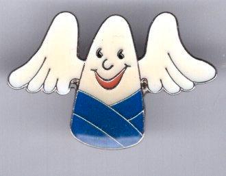 Spookje email op zilverkleurig PIN ( BLAD9_913 ), Verzamelen, Speldjes, Pins en Buttons, Nieuw, Speldje of Pin, Figuurtje, Verzenden