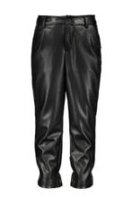 Nieuwe zwarte, vegan leather broek Madison 128 (nu voor €15), Kinderen en Baby's, Kinderkleding | Maat 128, Broek, Meisje, Ophalen of Verzenden