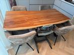 Boomstam eettafel L 180 cm x B 90 cm x H 78 cm, Huis en Inrichting, Ophalen, 50 tot 100 cm, Zo goed als nieuw, Vijf personen of meer