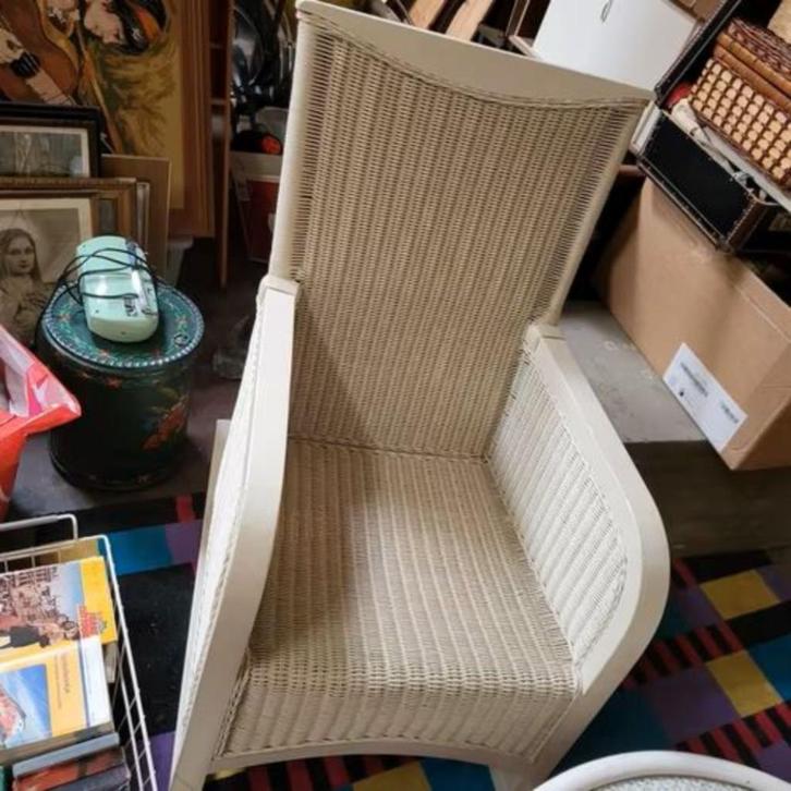 Schommelstoel rotan., Huis en Inrichting, Stoelen, Gebruikt, Eén, Bruin, Ophalen