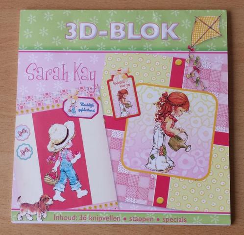 3D Blok Sarah Kay - 22 vellen, Hobby en Vrije tijd, Kaarten | Zelf maken, Gebruikt, Knipvel, Man of Vrouw, Ophalen of Verzenden