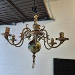 MOOIE KOPEREN KAARSEN KROONLUCHTER, Antiek en Kunst, Ophalen, Koper