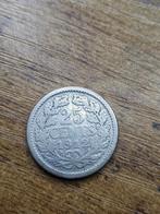 25 cent 1912, Postzegels en Munten, Munten | Nederland, Zilver, Koningin Wilhelmina, Ophalen of Verzenden, Losse munt
